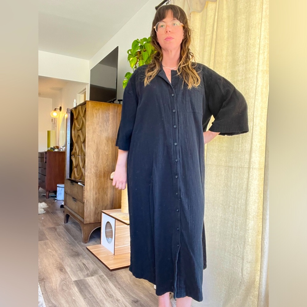 Madewell Plus Lightestspun Cover-Up Maxi Shirtdress
